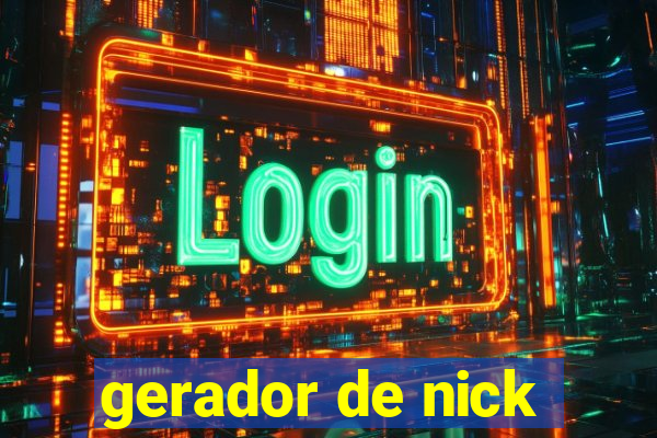 gerador de nick